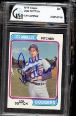 Don Sutton Autographed Card (Los Angeles Dodgers)
